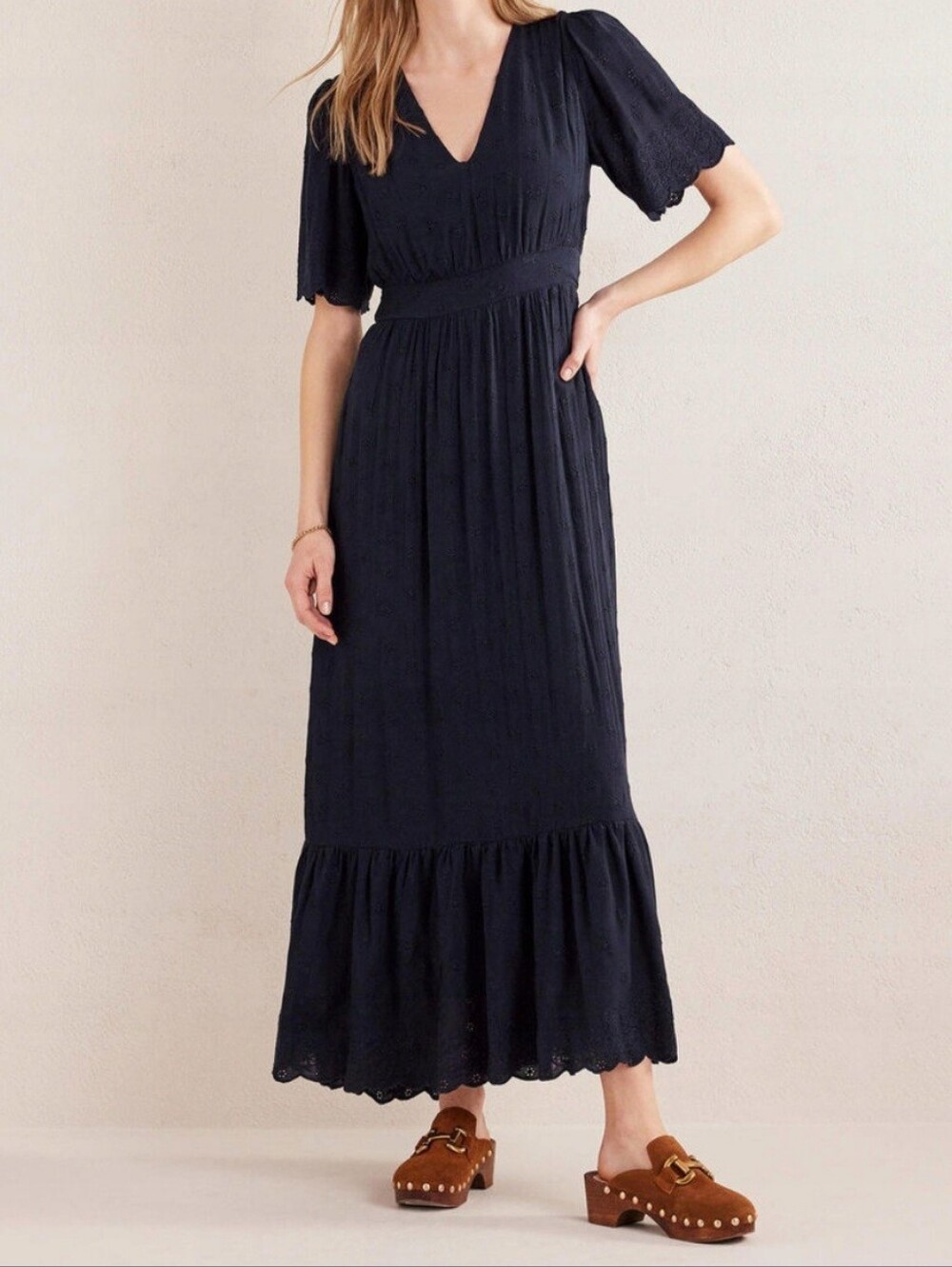 Boden Embroidered Maxi Dress, 4R